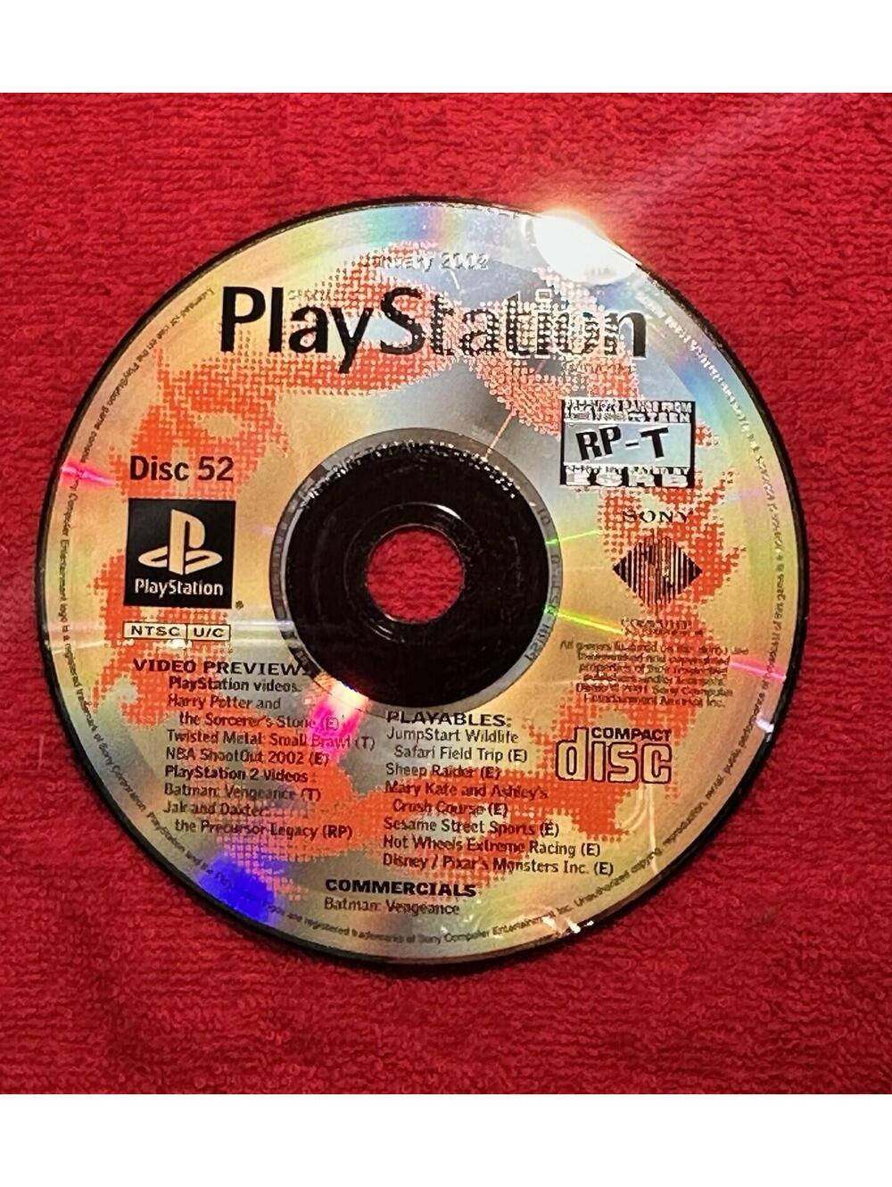 Official US Playstation Demo Disc January 2002 Disc 52 Tested Working